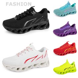 men women running shoes Black White Red Blue Yellow Neon Green Grey mens trainers sports outdoor sneakers szie 38-45 GAI color42