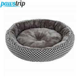 Mats pawstrip Soft Plush Winter Dog Bed Round Cat Bed Warm Puppy Cushion Chihuahua Teddy Small Dog Bed House Pet Bed For Dogs Cat