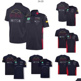 Men's T-Shirts F1 Racing Model Clothing Tide Brand Team Perez Cardigan Shirt Polyester Quick-Drying Motorcycle Riding Suit With The Sa Drop Deliver Dhpu8