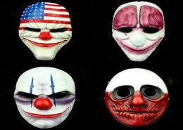 New 1PCS PAYDAY 2 Party Masks Mask Dockwork Men Cosplay resin mask Fancy dress party Halloween Mask9034145