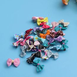 Dog Apparel 30 Pcs Pet Hair Bow Barrettes Accessories Cat Clip Child Kids Clips For Girls