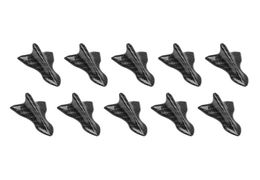 10X New Style Car Styling Universal Shark Fin Black Carbon Fibre Vortex Generator Sticker3644761