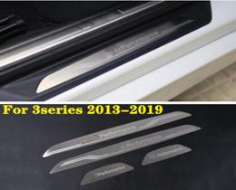 stainless steel 4pcs car door sills scuff protective plateProtector Stickerpedal decorative trim for BMW 2 series3 seriesX1X35379634