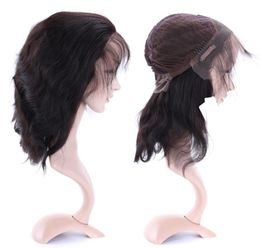 130 Density Brazilian Human Virgin Hair Full Lace Wigs With Baby Hair Body Wavy Lace Front Wigs For Black Women2537050