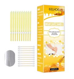 EELHOE OEM ODM Aromatherapy ear candles ease and relax beeswax aroma cleansing earwax aroma care horn type with plug fashion earin4984745