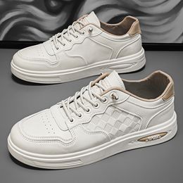 Running Shoes Men Comfort Flat Breathable White Khaki Black Shoes Mens Trainers Sports Sneakers Size 39-44 GAI Color34