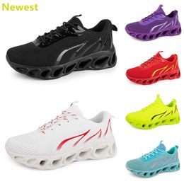 2024 hot sale running shoes mens woman whites navys cream pinks black purple Grey trainers sneakers breathable Colour 54 GAI