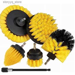 Cleaning Brushes 6pcs Electric Drill Brush Electric Brush Disc Brush Crevice Cleaning Brush Set Car Polisher Bathroom Cleaning Kit Cleaning ToolsL240304