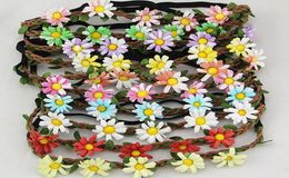 Women Summer Beach Bohemian Flower Headband Festival Wedding Bride Floral Garland Hair Band Headwear Hair Accessories4502145