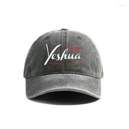 Ball Caps Yeshua Jesus Christian Baseball Cap Distressed Cotton Dad Hat For Men Women MZ-021