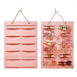 Storage Bags Hair Accessories Wall Hanging Bag Women Teens Girls Clip Tie Scrunchies Headband Bowknot Ponytail Holder Display Organiser