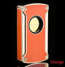 Electronic touch lighter induction lighters Zinc Alloy windproof gas inflatable cigarette jet lighter have 5 Colors4932006