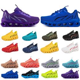 spring men women shoes Running Shoes fashion sports suitable sneakers Leisure lace-up Colour black white blocking antiskid big size GAI 45