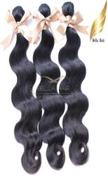 Natural Raw Indian Hair Body Wave Virgin Human Hair Weave Natural Colour Grade 9A 1024 Inch 4Pcslot5027718