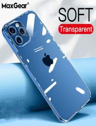 Ultra Thin Clear Phone Case For iPhone 12 13 mini Max Case Silicone Soft Cover For iPhone 11 Pro XS Max X XR 8 7 6s Plus SE 20209092227