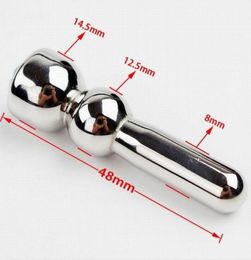 Metal urethral insert adult sex productspenis plugurethral soundingStainless steel Urethral Sound Dilator sex toys8212075