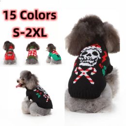 Sweaters Pet Supplies Dog Sweater Christmas Elk Pet Sweater Halloween Skull Sweater Pet Clothing Autumn and Winter Sweater Pet Clothes