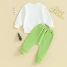 Clothing Sets Infant Toddler Baby Boys Christmas Outfits Long Sleeve Shirts Letter Printing Sweatshirts Pants Fall Winter Set