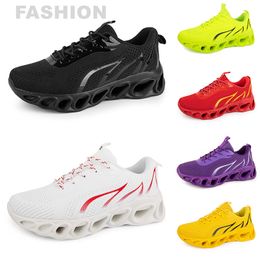 men women running shoes Black White Red Blue Yellow Neon Grey mens trainers sports outdoor athletic sneakers GAI color21