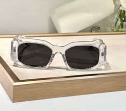 Crystal Grey Squared Sunglasses 424 Women Men Summer Sunnies Sonnenbrille Fashion Shades UV400 Eyewear Unisex