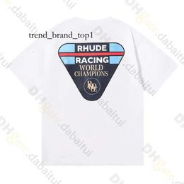 Rhude Shorts Designer Shorts Spring Summer Rhude T Shirt Man T Shirts Women Tees Skateboard Oversize Men Short Sleeve T-shirt Luxury Brand Men's T-shirts 7726