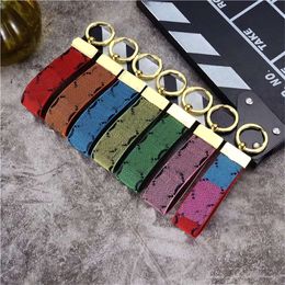 Designer keychains fashion luxury lanyards mens metal keychain leather car key chain bag charm pendant unisex keyring classic accessories small Jewellery no NEN9''gg''