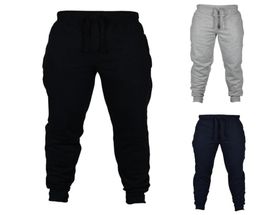 Men Jogger Solid Color Long Yoga Pants Men Full Length LooseJogging Pants Drawstring Psh Thick Warm Pants Sweatpants Trousers6893882