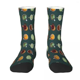 Men's Socks Types Of Cups Top View Sock Men Women Polyester Stockings Customizable Funny