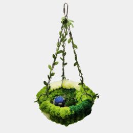 Nests Parrot Bird Hanging Bed Swing Xuan Phoenix Tiger Skin Peony Special Rest and Play Bird Nest Metal Plush Hanging Bed