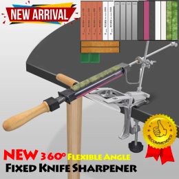 Tools 2023 XT Fixed Angle Knife Sharpener System Professional Sharpening Machine Flexible Whetstone Diamond Full Size Kit Kitchen Tool