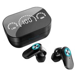YD07 Sport hand free Wireless earbuds gaming in-ear headphones Low Latency HD Calling Heavy Bass earphone With Mirror Case