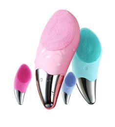 USB Rechargeable Electric silicone facial cleansing brush facial cleaner Brush Skin Care Face massager deep cleansing pore remover6258816