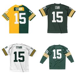 Stitched football Jersey 15 Legacy Bart 1969 green mesh retro Rugby jerseys Men Women and Youth S-6XL