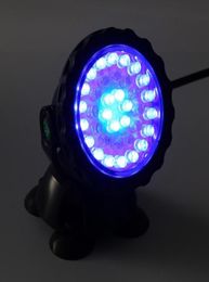 36 LED RGB Colour Underwater Submersible Spot Light Fish Tank Aquarium Landscape Waterproof For Pool Fountains Pond Garden Lamp1928783