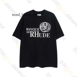 Rhude Shorts Designer Shorts Spring Summer Rhude T Shirt Man T Shirts Women Tees Skateboard Oversize Men Short Sleeve T-shirt Luxury Brand Men's T-shirts 4729