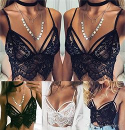 New Arrived Sexy Women tank Lace Floral Unpadded Bralette Bralet Bra Bustiers Crop Top Cami Tank113065102