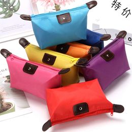 Instagram Candy Color Dumpling Cosmetic Storage Makeup Travel Portable Handheld Women's Bag 171071