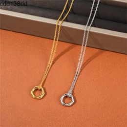 Pendant Necklaces Niche Design New Circle Pendant Necklace Ins Tide Net Red Personality Simple Fashion All-Match Fresh Jewellery Accessories