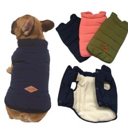 Vests French Bulldog Clothes Winter Pug Clothing Schnauzer Coat Jacket Frenchie Dog Costume Outfit Pet Apparel Garment Dropshipping