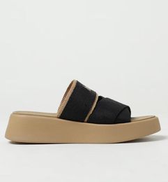 24 Easy-to-wear Women Mila Sandals Shoes Fabric Criss-crossing Straps Mule Chunky Sole Slip On Beach Slide Flat Comfort Daily Footwear EU35-42