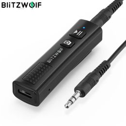 Speakers BlitzWolf Wireless V5.0 USB Audio Receiver bluetooth Receiver, Mini Stereo Audio 3.5mm Jack Wireless Adapter For TV PC speaker
