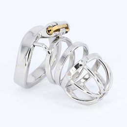316 Stainless Steel Male Chastity Device Set Chastity Belt with 4 Available Size Ring Device Silver Cock Cage Sex Toys for Men