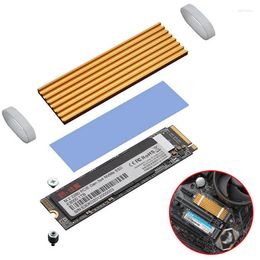 Computer Coolings M.2 SSD Heat Sink NVME NGFF 2280 Solid State Hard Disc Aluminium Heatsink Cooler Radiator Thermal Cooling Pad For PC