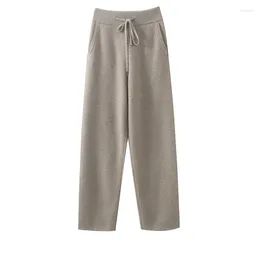 Men's Pants Pure Cashmere Knitted Wide Leg High-end And Comfortable Autumn Winter