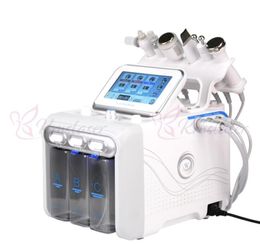 6 in 1 New H2O2 hydraoxygen spray aqua peel facial machines Ultrasonic skin scrubber rf Bio beauty machine skin cleaning9411390