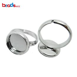 Beadsnice Wholesale Children Rings Base 101214mm Cabochon Ring Setting Jewellery Findings Adjustable Blanks ID11218 240226