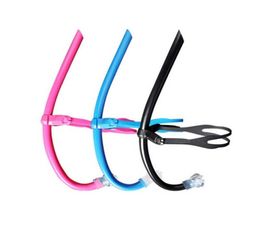 Pool Accessories Diving Snorkel Front Silicone Swimming Underwater Breathing Hose For Kids Adults Convenient Detachable7987988