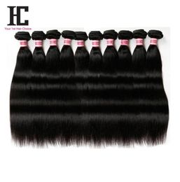 Brazilian 10pcs lot Straight human Hair whole 100 remy human hair unprocesse Virgin Brazilian Straight human hair Weave2408476