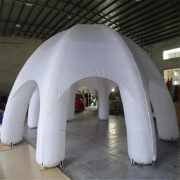 Customized inflatable dome tent with beams 8m/6m pop up spider event party marquee disco shelter for rental or sale with blower free air ship