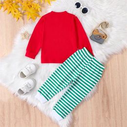 Clothing Sets Toddler Baby Matching Outfits Long Sleeve Sweatshirt Striped Pants Set Big Brother Little